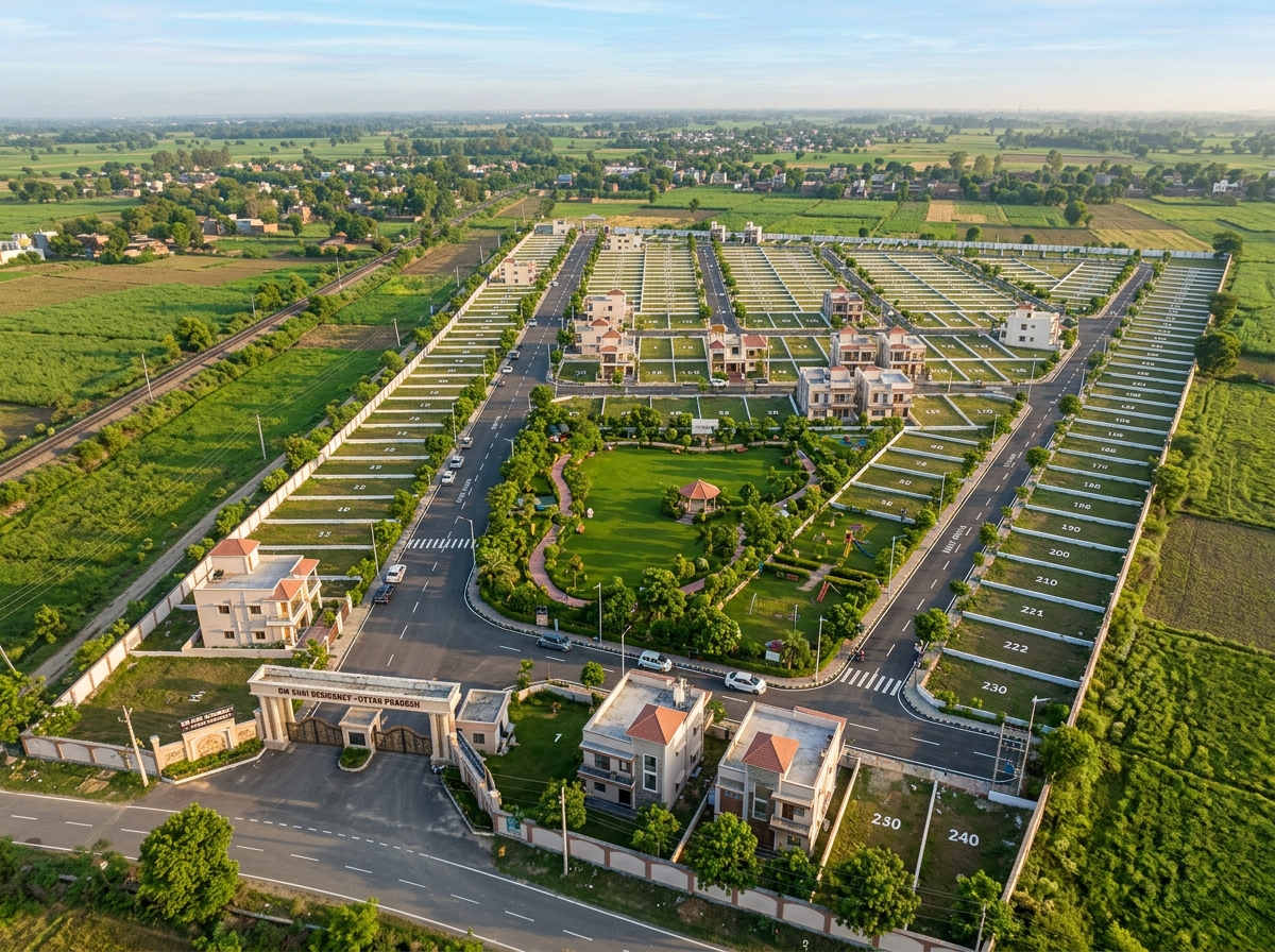Gated township residential plots in Mirzapur